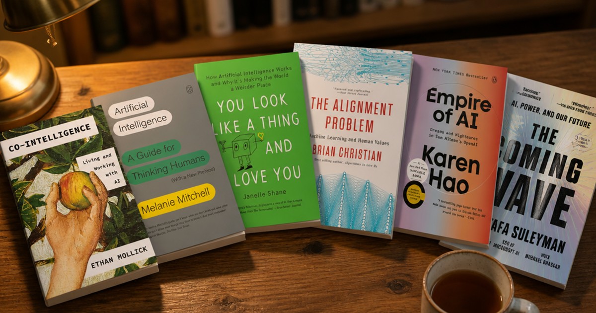 Best AI Books for Beginners: 6 Plain-English Picks for Non-Tech Readers